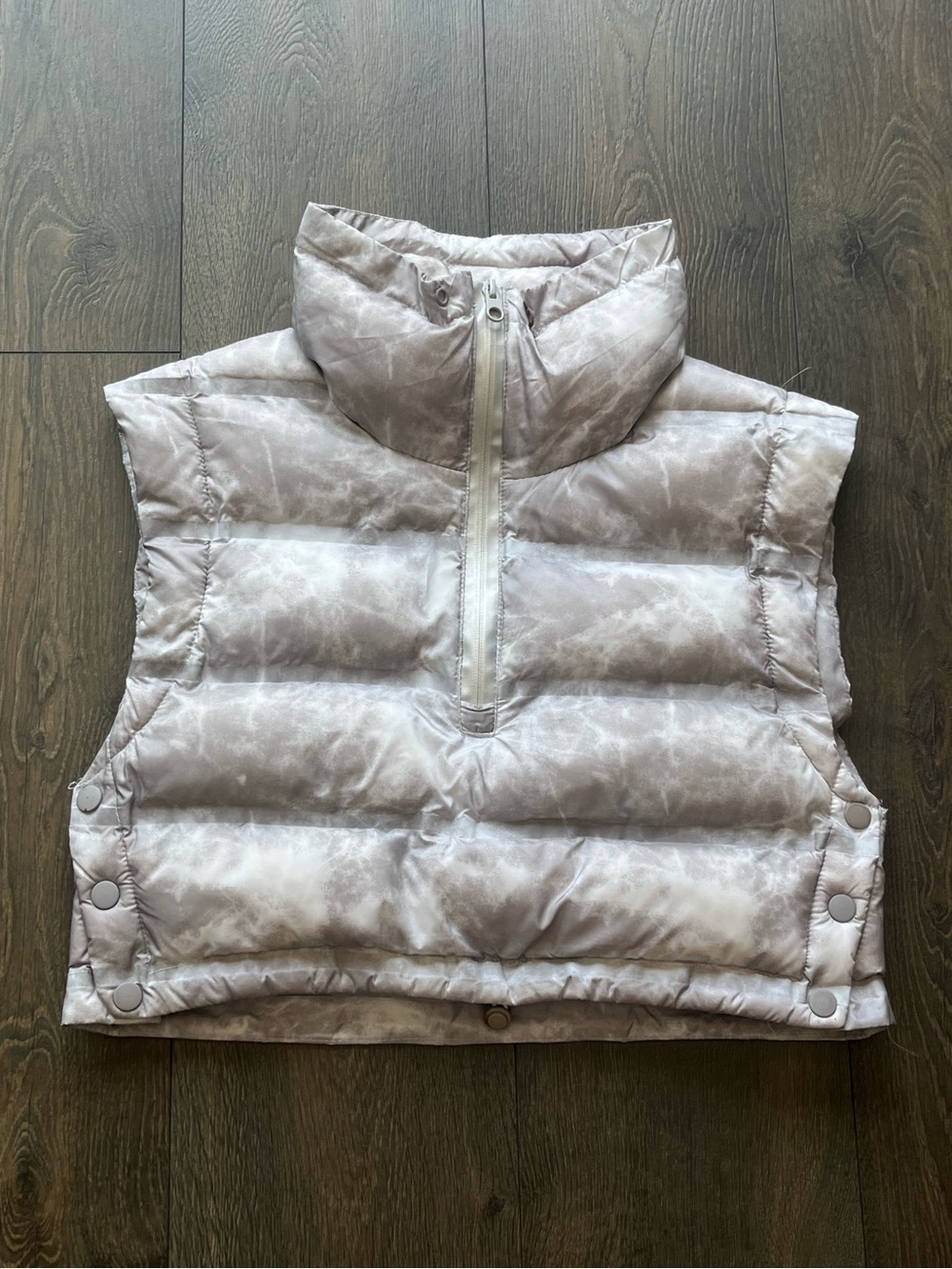 NWOT Zara Tie Dye Puffer Vest